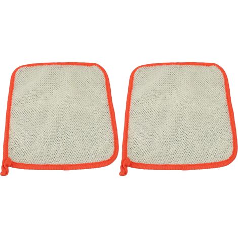 Gant de Douche Exfoliant à Double Face en Nylon pour un Nettoyage Corporel Profond, Lot de 2, Orange Vif (1/5)