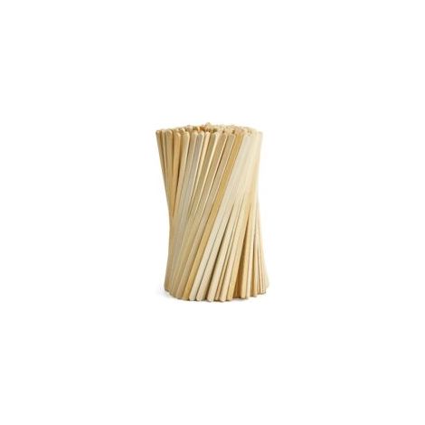 Juego de 100 palitos de madera para mezclar café, té, leche y zumo - Crezuo (1/4)