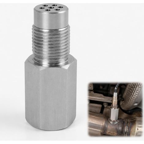 Universal Car Oxygen Sensor, M18x1.5 Stainless Steel Spacer Adapter Oxygen Sensor Extension, Adapter and Extension, Easy Installation (1/5)