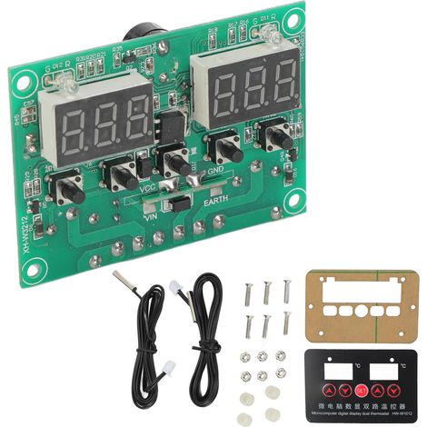 220-V-Digitalthermostat mit Doppelrelais-Temperaturregler HWW1012, Digitalanzeigemodul (1/5)