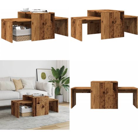 vidaXL Couchtisch Altholz-Optik 100x48x40 cm Holzwerkstoff (1/5)