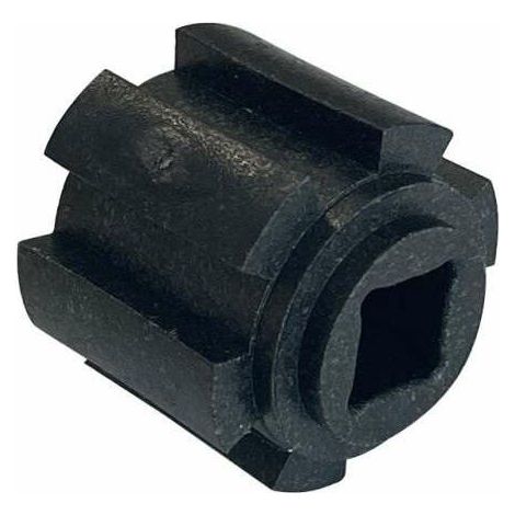 Moyeu pour treuil volet roulant crabot mâle 27mm sortie carrée 8mm en plastique renforcé noir Embout Ouverture Fermeture ZF Fenêtre Store (1/2)