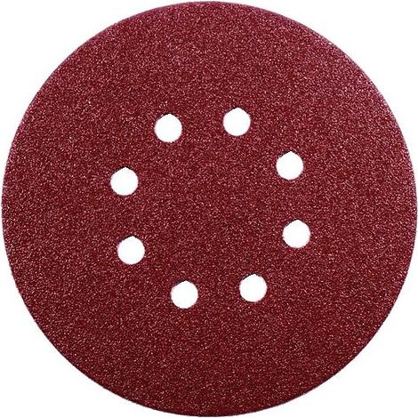 Abrasifs auto-agrippants pour ponceuses excentriques oxyde d'aluminium KP222 perforés 8 trous D150mm Grain 120 Bte de 50 - VSM
