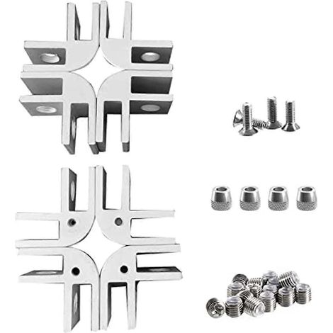 ornithologue Pièces de pare-vent pour cheminée Pince de pare-vent pour cheminée Support d'angle pour pare-vent de cheminée, support d'angle en aluminium, facile à utiliser, compatible avec om (1/5)