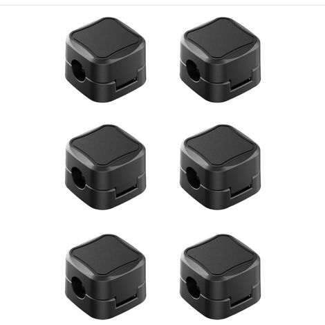 Set di 6 organizer per cavi – Accessori per ufficio, design magnetico (1/5)