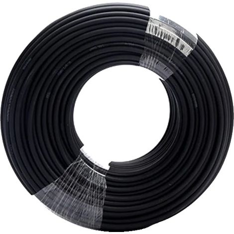 Câble Solaire, Conducteur en Cuivre Étainé, Design Flexible, noir, 10 AWG-6mm2, 50m (1/2)