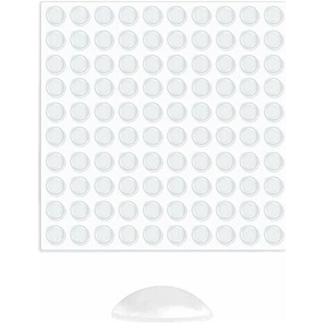 Butées de Protection en Caoutchouc,Transparente Pieds Adhésifs,Tampon Caoutchouc Autocollant 100PC, Anti Choc Bruit, Idéale pour Meubles Amortisseur Autoadhésifs Tampon pour Porte Tampon Meubles.-