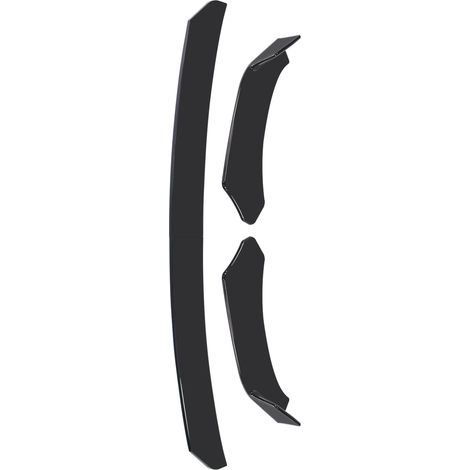 Eosnow 4-teiliges Auto-Frontstoßstangen-Lippenkörper-Kit ABS-Kinnspoiler-Splitter Universal