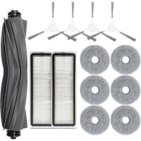 Accessoires pour aspirateurs Dreame L10s Pro, L10 Prime et L10 Pro : brosse principale, filtre HEPA, chiffon de nettoyage de rechange. (1/5)