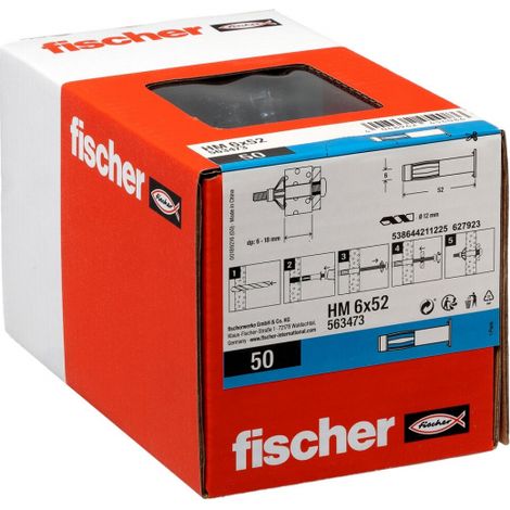 Cheville métallique pour corps creux HM Fischer, (1/2)