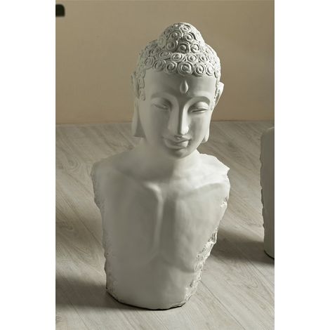 Beige Büste eines jungen Buddha, 74 cm. 36 x 28 x 74 cm (1/3)