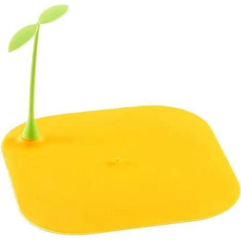 Jaune Protection de Drain de Silicone,Filtre de Couverture de Drain de Baignoire,Filtre à Cheveux Douche,Filtre Évier en Silicone,pour Salle de Bain (1/5)