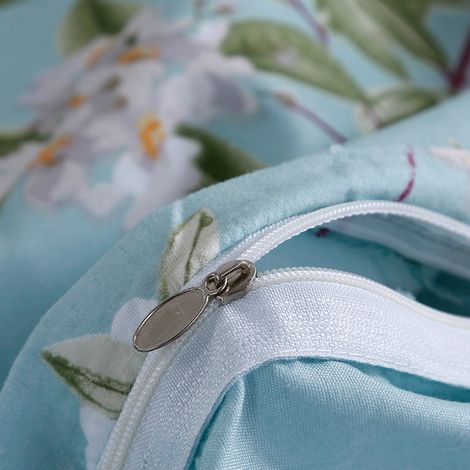 Set aus 2 weichen und atmungsaktiven Kissenbezügen aus Baumwolle und Polyester, Bettwaren-Accessoire (48 x 74 cm) (1/5)