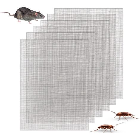 6 Panneau en Grillage Métallique Rigide, Grillage Fine Maille en Acier Inoxydable 304, 20 Mesh, 15x21cm pour Grille Aération Fenêtre, Porte, Ventilation, DIY (1/5)