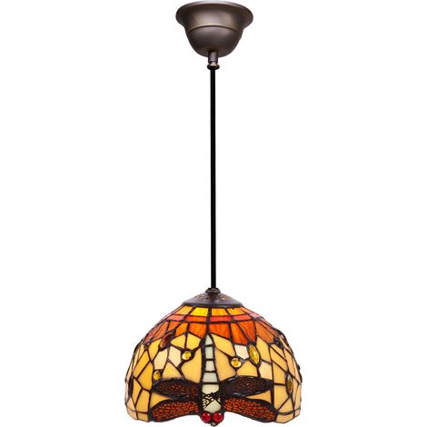 Deckenpendelleuchte kleinerer Durchmesser 20 cm mit Kabel der Belle Amber-Serie