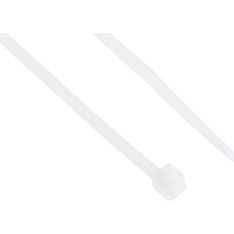 Serre-câble RS PRO Naturel en Nylon 66, 203mm x 2,5 mm ( Prix pour Sachet de 100 ) (1/2)