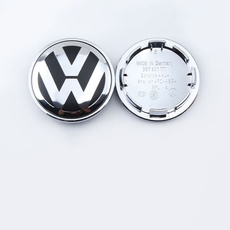 4-teilige 65-mm-Radkappen für Volkswagen, Felgennabenkappen mit Fahrzeuglogo, Tuning-Zubehör für Autoräder