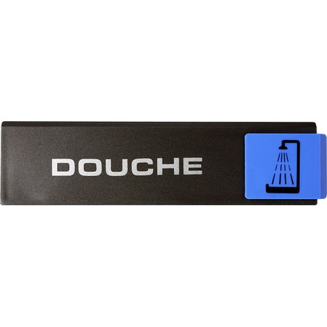 Plaque de porte Douche - Europe design 175x45mm - 4261010