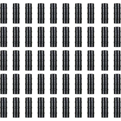 Ecleanfy - Lot de 50 clips pour serre 25 mm – pinces fixation film plastique ABS+PC pour tube 24–26 mm (1/5)