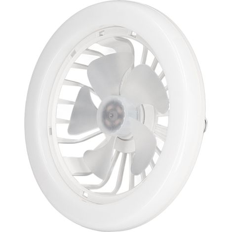 Ventilateur de plafond fermé avec télécommande et éclairage, ampoule pour garage, placard ou cuisine (1/5)
