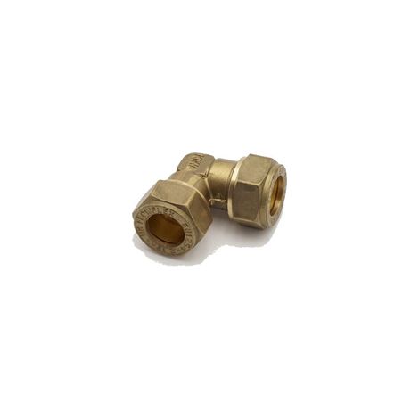 PrimaPlus 12mm Brass Compression Elbow Fitting - WRAS Approved (1/2)