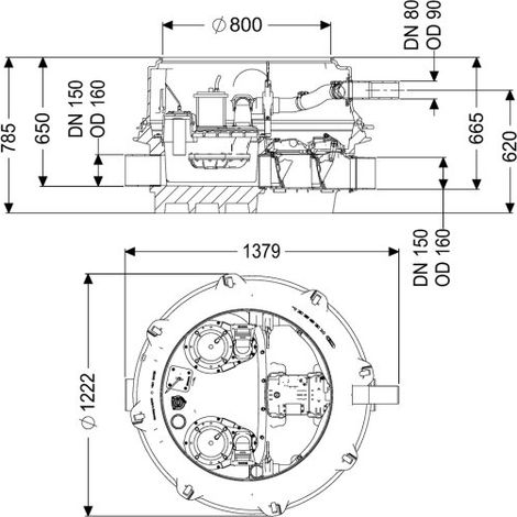 Poste de relevage anti-refoulement KESSEL Ecolift XL