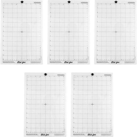 Lot de 15 tapis de découpe adhésifs de rechange avec grille de mesure 8 x 12 pouces pour Silhouette Cameo, Cricut Explore et traceur (1/5)