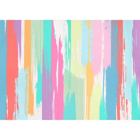 Komar Wandtapete - Colour Rain - 250 x 350 cm - Vlies Digitaldruck - Modern (1/5)