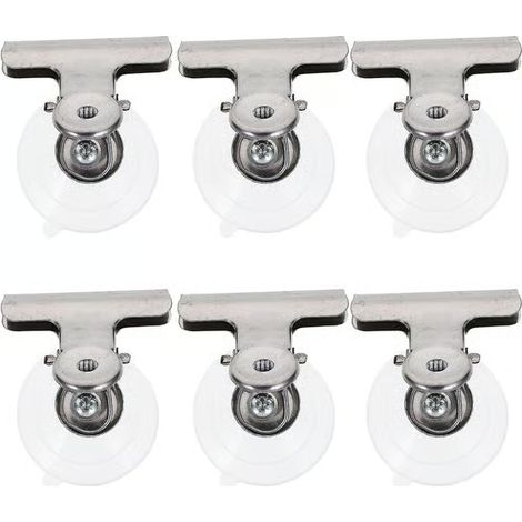 Lot de pinces à ventouses robustes, grande ventouse pour fixer des panneaux sur les fenêtres (1/2)