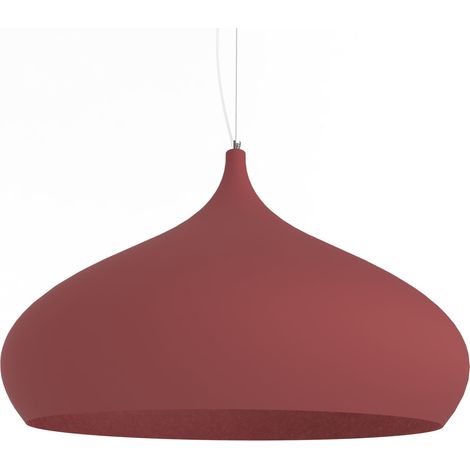 LUMICOM CALICE Sospensione, 1X E27, max 42W, metallo, rosso cowhide, D.60cm