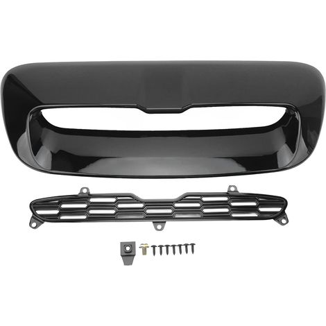 Scoop de Capot, écopes de Capot pour Couvercle de de Voiture Couvercle de Sortie d'air du Moteur Avant de Remplacement avec Boucle et Vis 2 Pièces évent d'admission 'air pour S R56 R55 R57 (1/5)