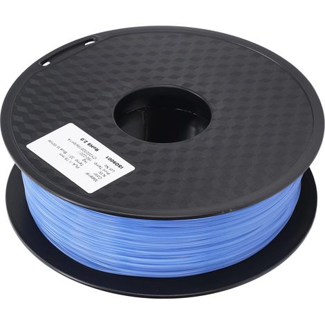 Filament PLA consommable pour impression 3D de 1,75 mm, à changement de couleur du bleu au blanc (1/5)