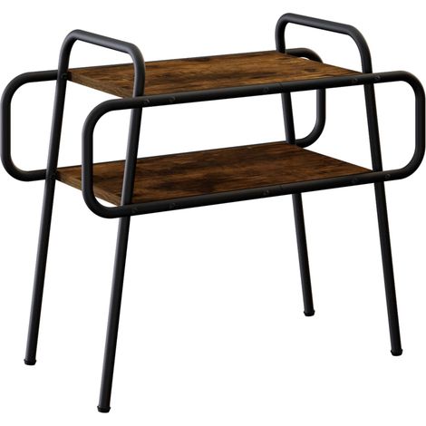 Maison Exclusive - Tavolino da salotto Rovere Fumo 60 x 30 x 51 cm (1/5)