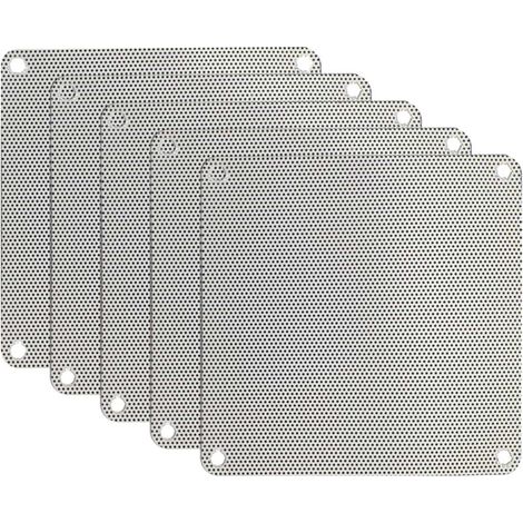 80 mm, 90 mm, 120 mm, 140 Stück weiße PVC-PC-Lüfter-Staubfilter, zuschneidbar, leistungsstarker Gehäusekühlungs-Mesh-Filter