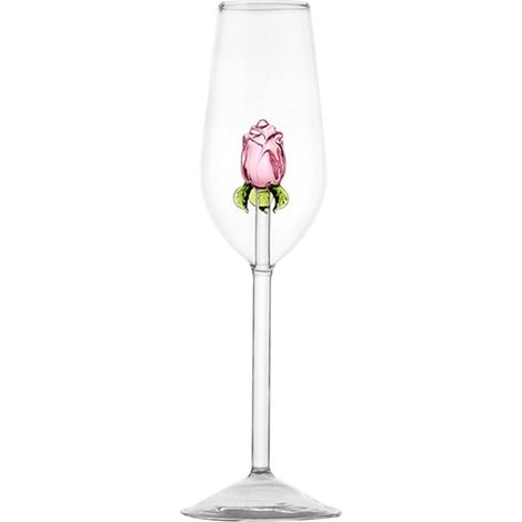 Verre À Vin - Gobelet À Vin Rouge Et Blanc - Design Festif Avec Rosace - En Verre Trempé - Pour Fêtes De Fin D'Année - Lot De 2 (1/5)