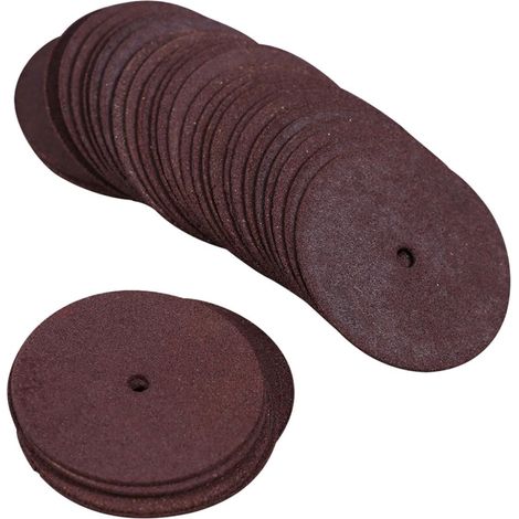 Disques de Coupe en Résine Rouge 24mm pour Meuleuse, 2 Boîtes, Grain 60-80, Adaptés Coupe Polissage du Métal en Travail Rotatif (1/5)