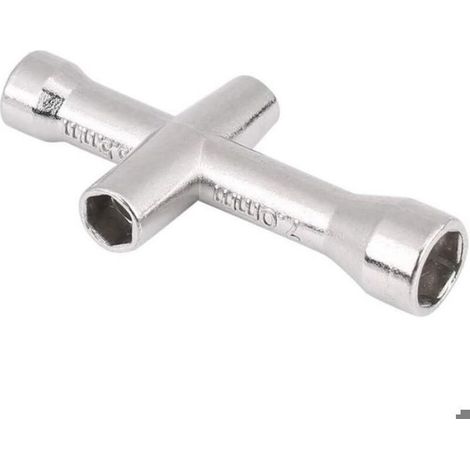 Clé Cruciforme - 4 mm 5 mm 5 5 mm 7 mm - Pour Roues De Modèles Télécommandés - Lot De 1 (1/4)