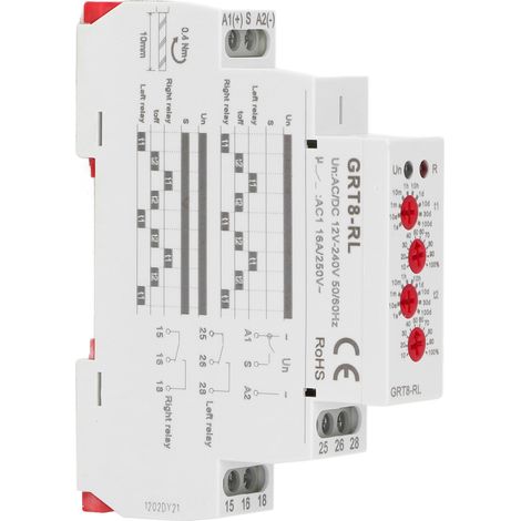Relais temporisé cyclique alterné ABS 12V-240V AC DC minuterie 0,1s à 10 jours voyant LED (1/5)