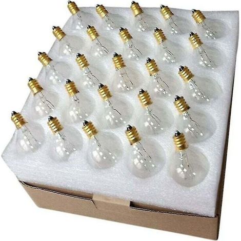 Ampoule sphérique G40 E12 étanche IP44 – Blanc chaud 7W pour éclairage extérieur – Décoration de fête et mariage - cour-7 (1/5)