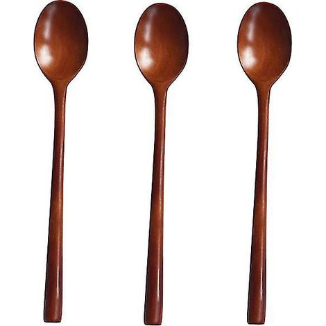 Lot de 3 cuillères à soupe en bois
