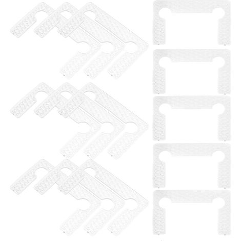 Patins en Caoutchouc Transparents pour Portes de Bain, Coussinets de Remplacement pour Charnières en Verre, Joint Antidérapant Sécurisé, 40 Pièces, Accessoires pour Salle de Bain (1/5)