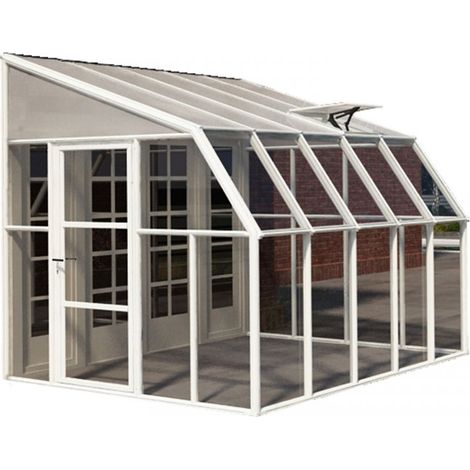 Lean To Greenhouse Sun Room Clear 8X10 - Polycarbonate/Acrylic - L322 x W257 x H266 cm