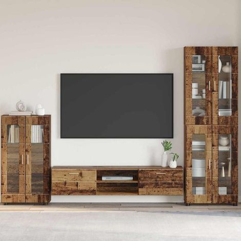vidaXL  Sideboard  FLORIN Old Wood 55.5 x 29 x 100 cm Engineered Wood
