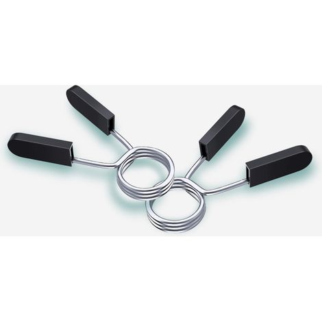 2 x ferma dischi a molla per bilanciere 50mm olimpico Flylock Stock