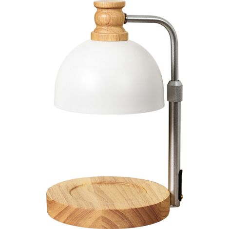 Lampe d'aromathérapie à intensité variable, lampe à cire fondante, adaptée à la maison, au bureau, à la chambre à coucher, bougie chaude (1/4)