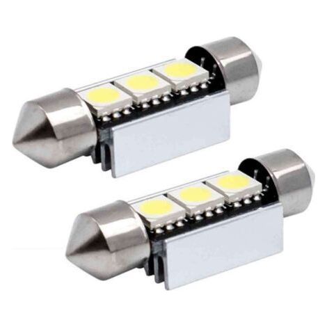 Lot de 2 ampoules . projecteur LED rouge C5W 41 mm 42 mm SV8.5 c10w rouge 41 mm (1/5)