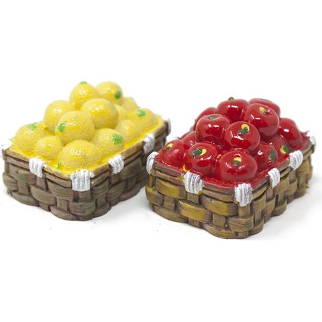 Set 2 Ceste in Resina con Mele e Limoni 11275 (1/5)