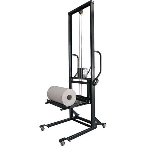 Impilatore manuale con piattaforma trasversale per bobine - Sollevamento massimo 1750 mm - 300195/300197