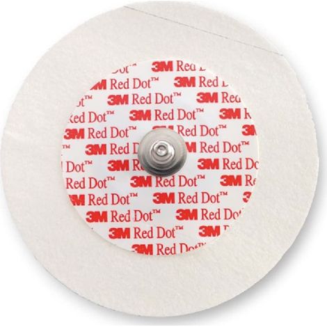3M Red Dot™ - Elettrodo per monitoraggio cardiaco con supporto in Micropore™, confezione da 1.000 elettrodi diametro 6 cm