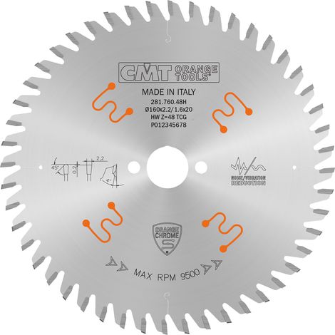 281.760.48H CHROM TRAPEZKLINGE HW 160x2.2/1.6x20 Z48 TCG 4pos (1/5)